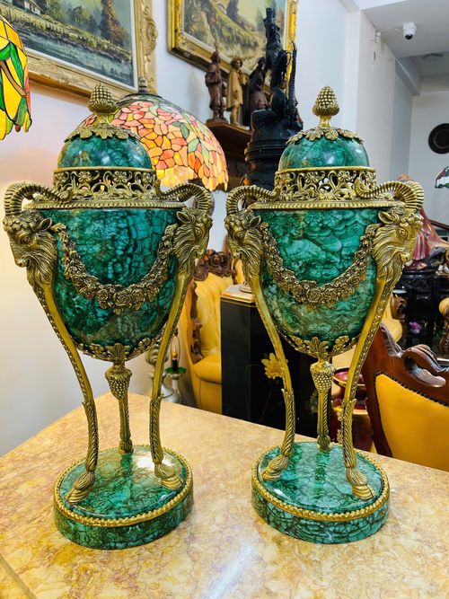 [PH0041] Đôi bình cúp Marechite Hoàng Gia