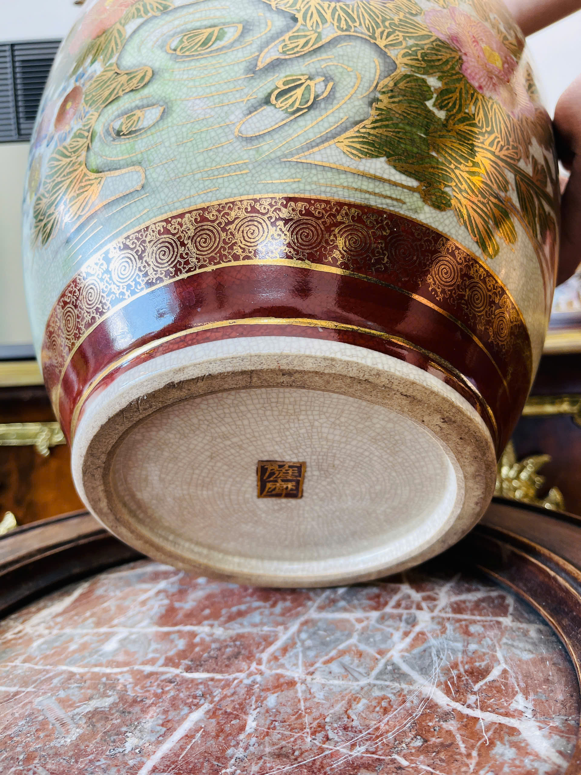 [PH0181] Bình gốm họa tiết bách hoa - Sắc màu trường xuân và phú quý