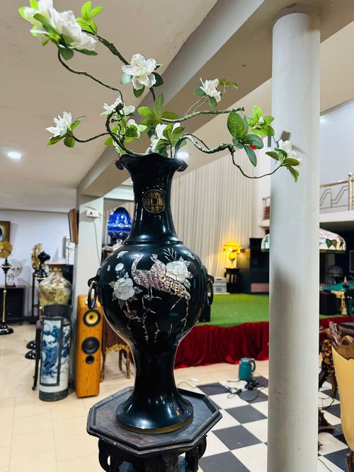 [PH0185] Bình Hoa Đồng kiệt tác điêu khắc