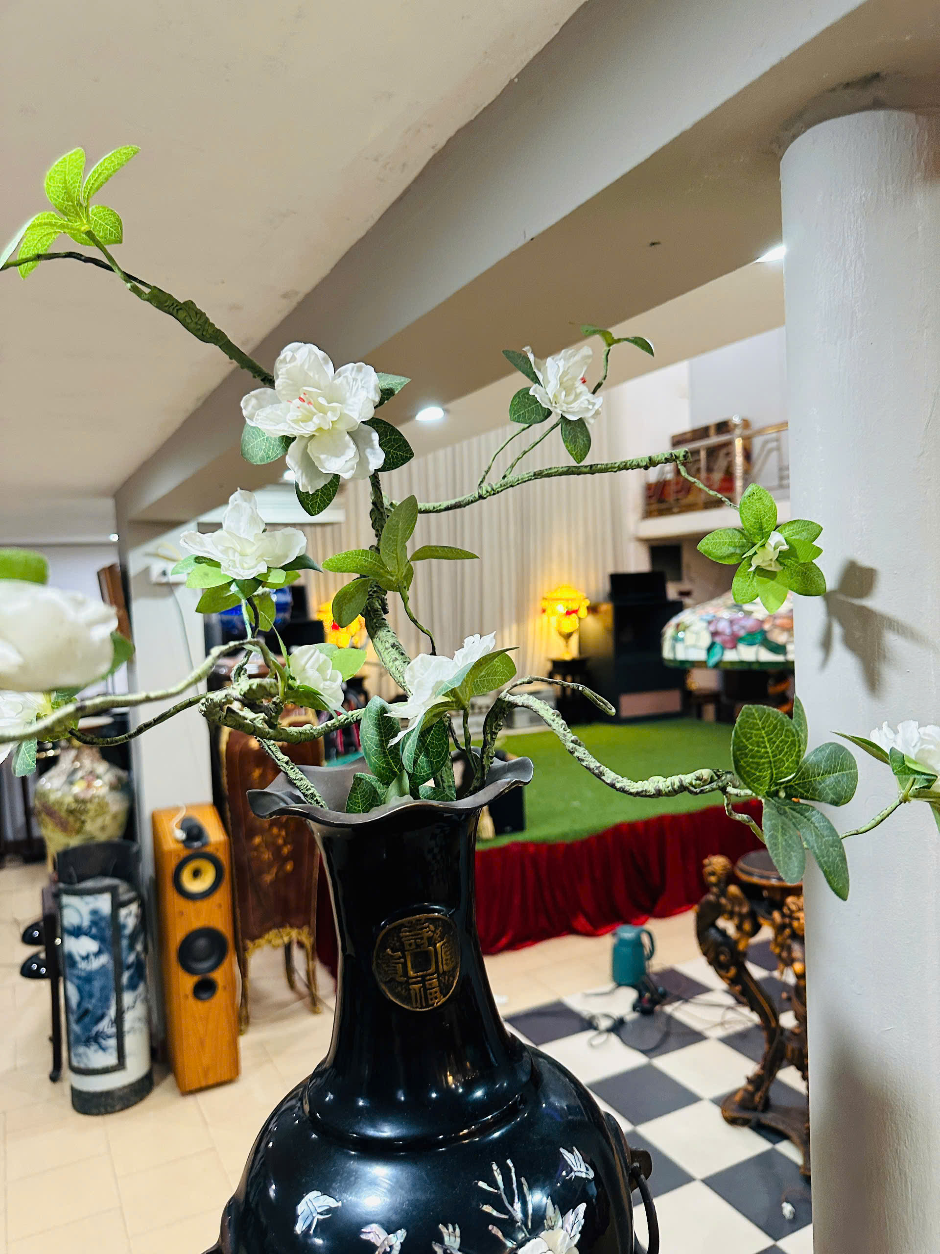 [PH0185] Bình Hoa Đồng kiệt tác điêu khắc