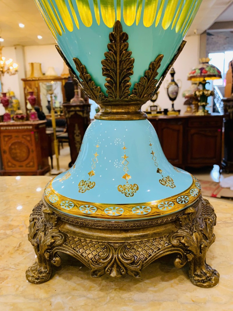 &nbsp;Đôi Cúp Pha Lê Châu Âu , xanh ngọc bích&nbsp;[PH0091-1]