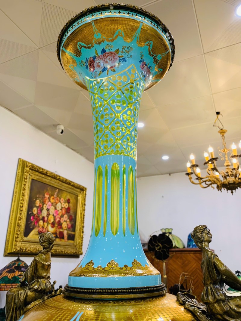 &nbsp;Đôi Cúp Pha Lê Châu Âu , xanh ngọc bích&nbsp;[PH0091-1]