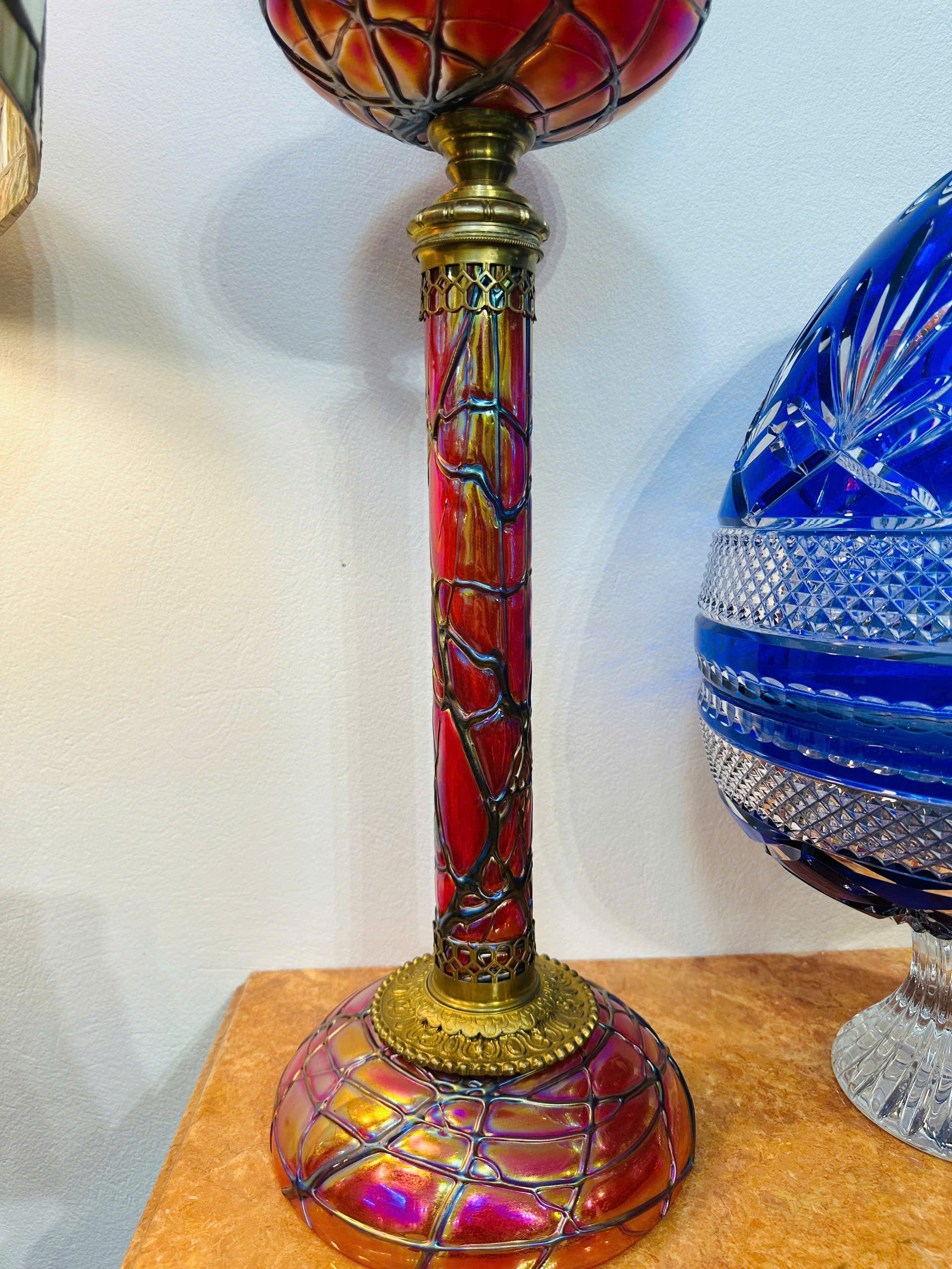 [PH0065] Cặp Đèn Pha Lê Loét 7 Màu Ánh Ngọc Trai - Sang Trọng