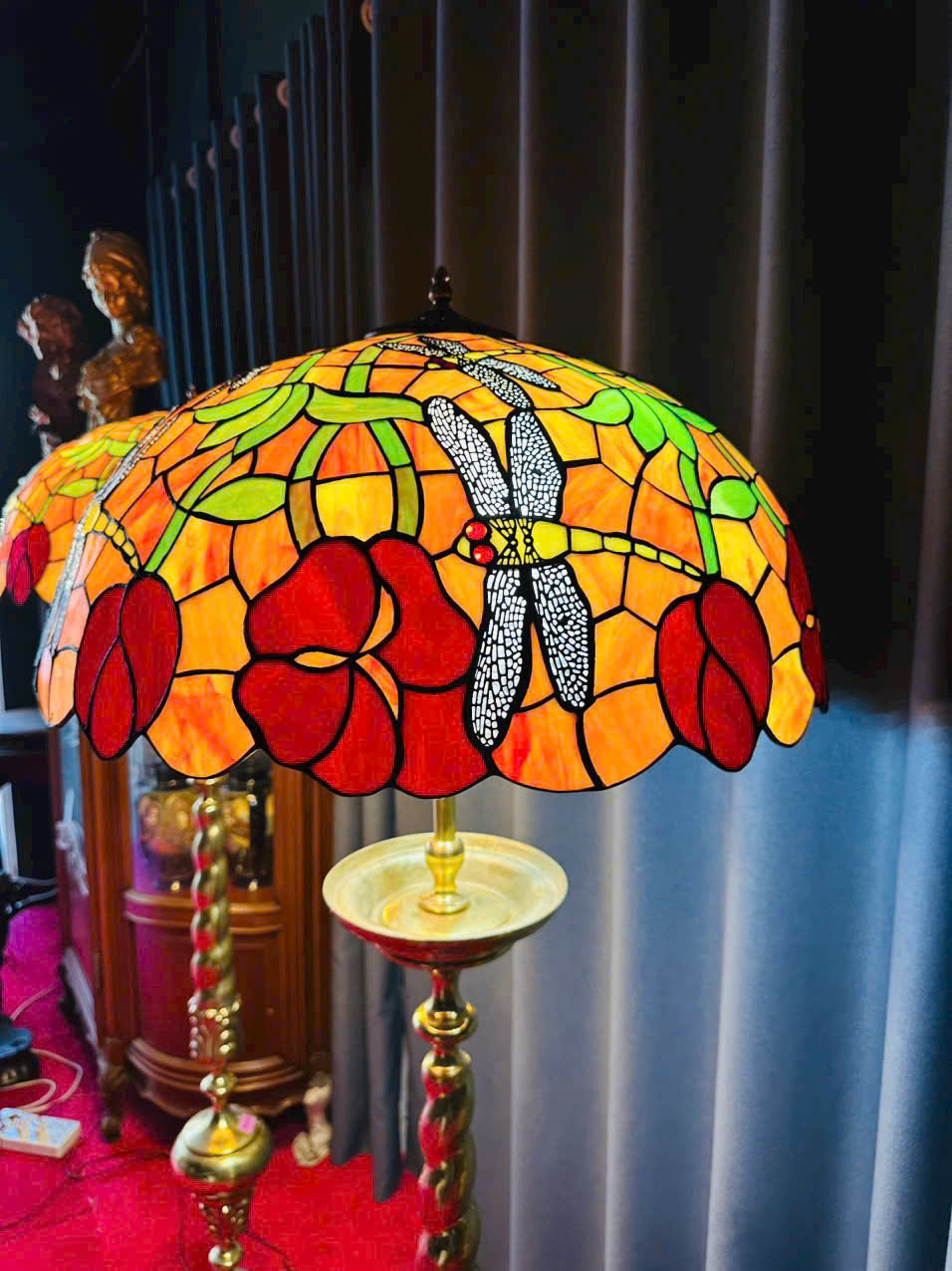 CẶP ĐÈN CÂY TIFFANY RỰC RỠ