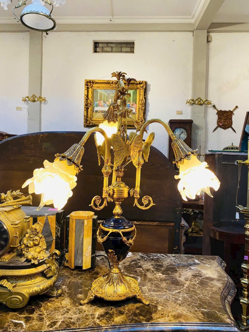 CẶP ĐÈN BÀN CHÂU ÂU XƯA&nbsp;[TH3245]