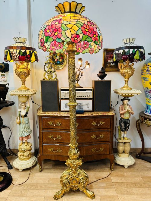 [B0008] Đèn Cây Tiffany Đồng