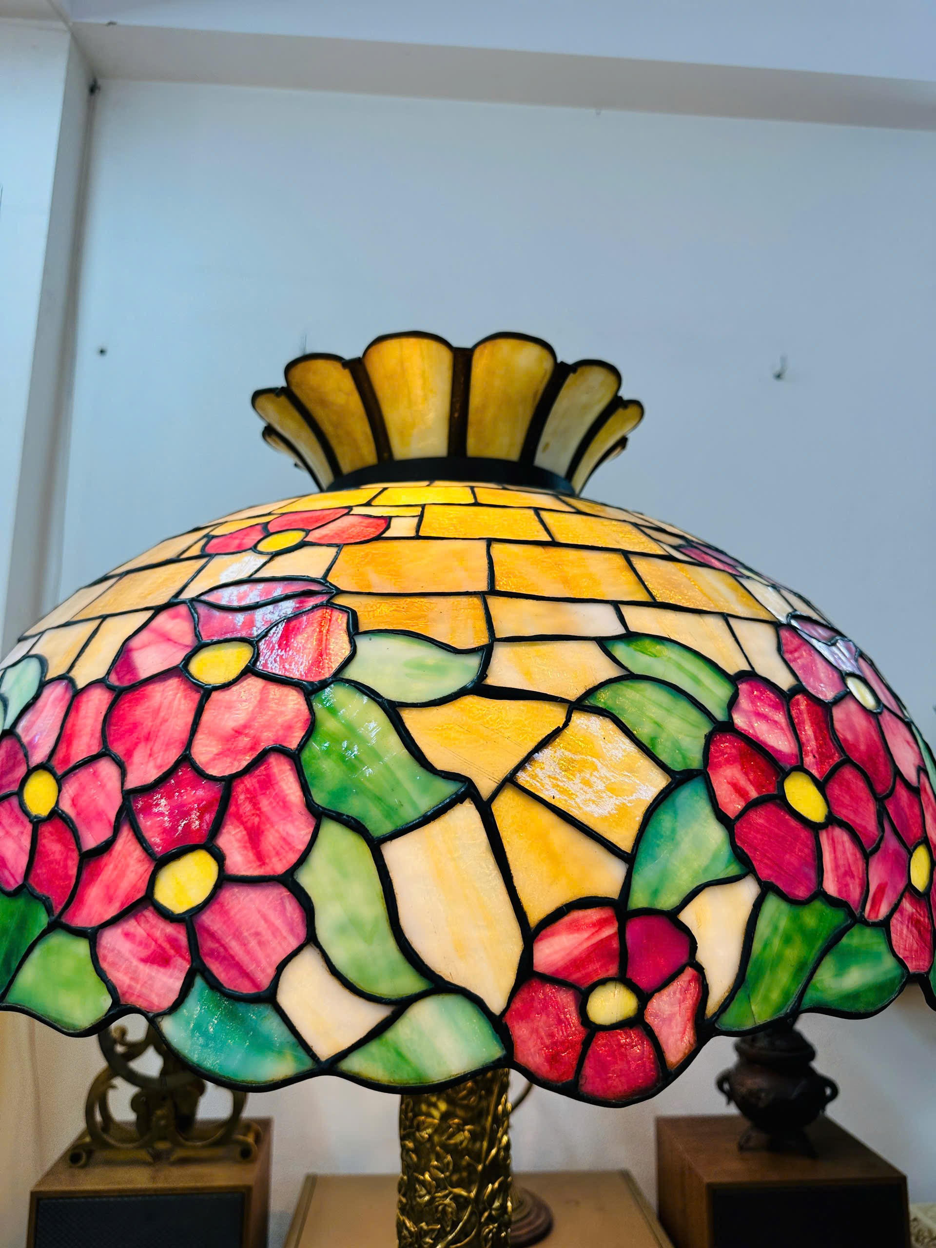 [B0008] Đèn Cây Tiffany Đồng