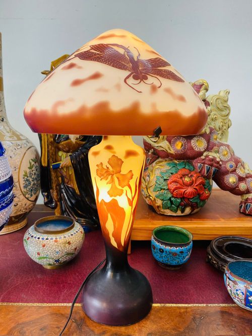 [PH0018] Đèn Tiffany Nấm Pha Lê