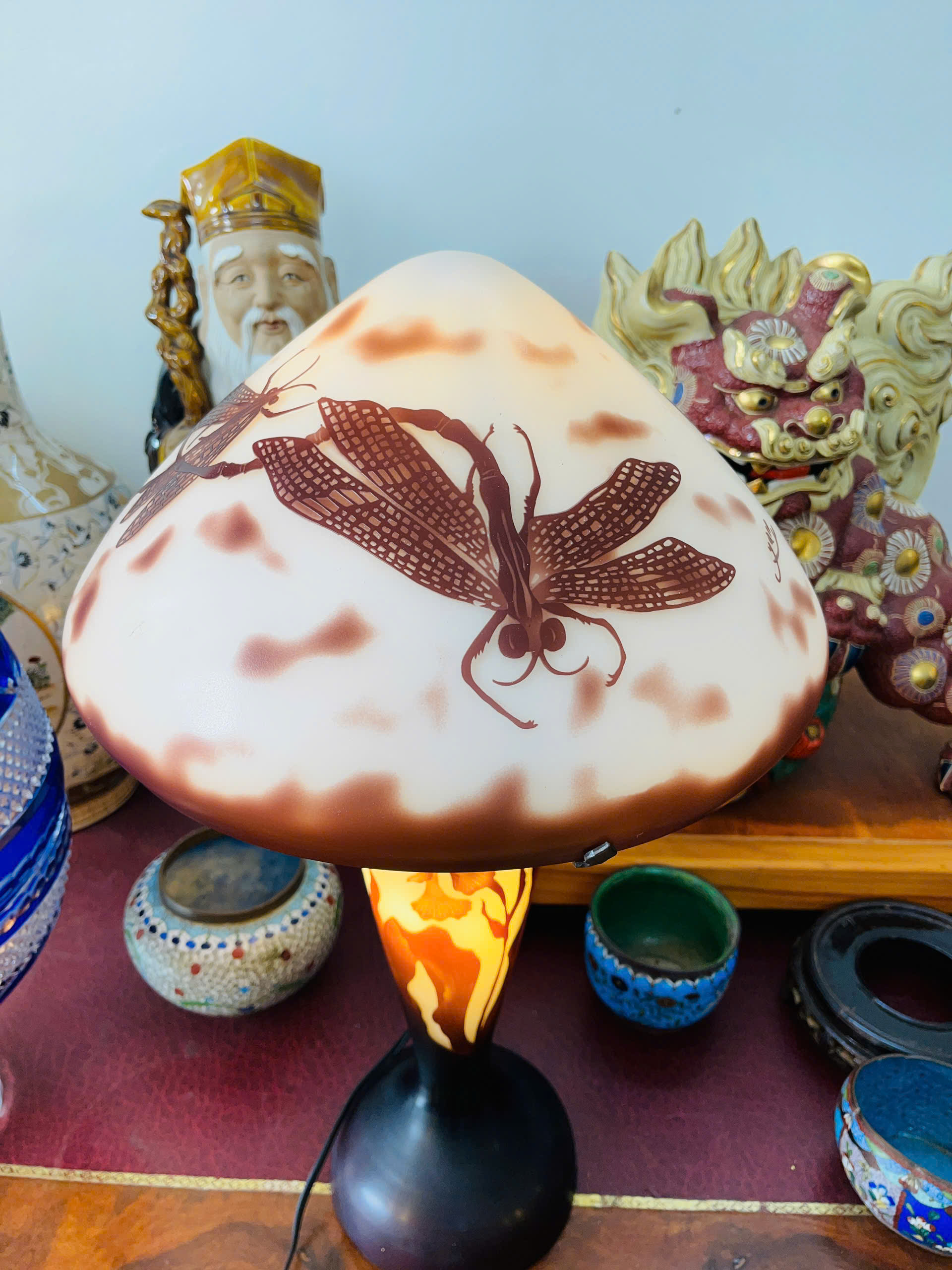 [PH0018] Đèn Tiffany Nấm Pha Lê