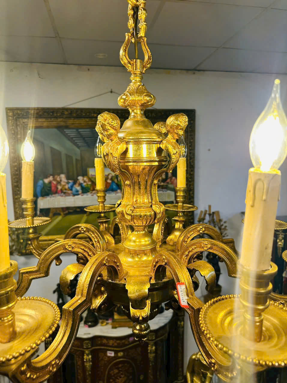 ĐÈN CHÙM CHÂU ÂU – PHIÊN BẢN LACKE VÀNG NGUYÊN BẢN