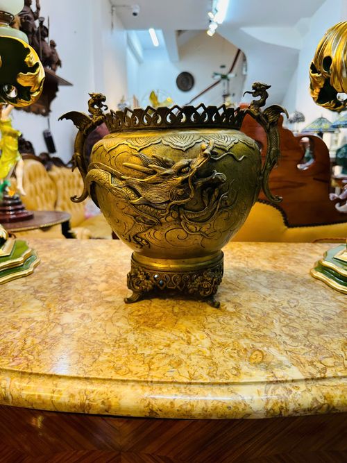 [PH0177] ĐỈNH ĐỒNG CHẠM RỒNG – TÁC PHẨM NGHỆ THUẬT