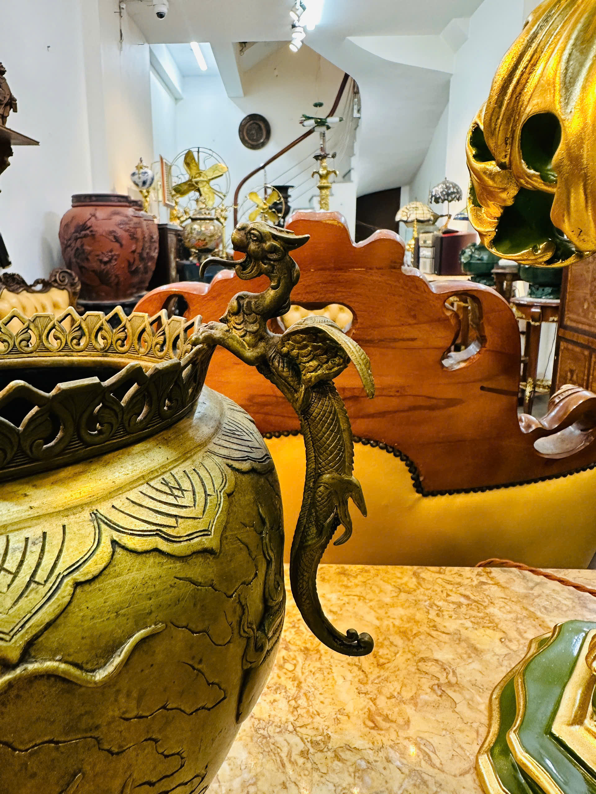 [PH0177] ĐỈNH ĐỒNG CHẠM RỒNG – TÁC PHẨM NGHỆ THUẬT