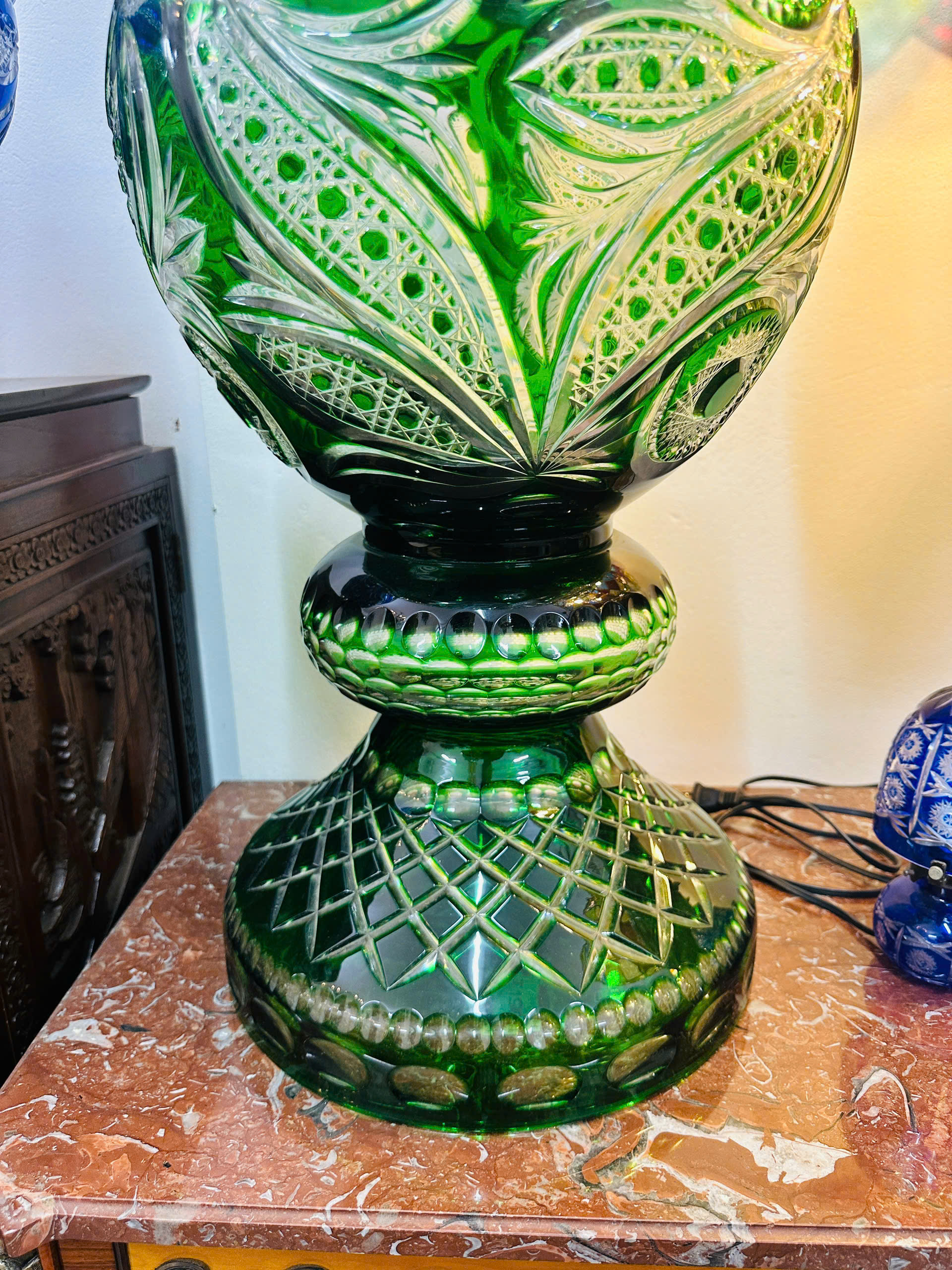 [PH0087] BÌNH PHA LÊ XANH LỤC MÀI TAY – ĐẲNG CẤP NGHỆ THUẬT CHÂU ÂU