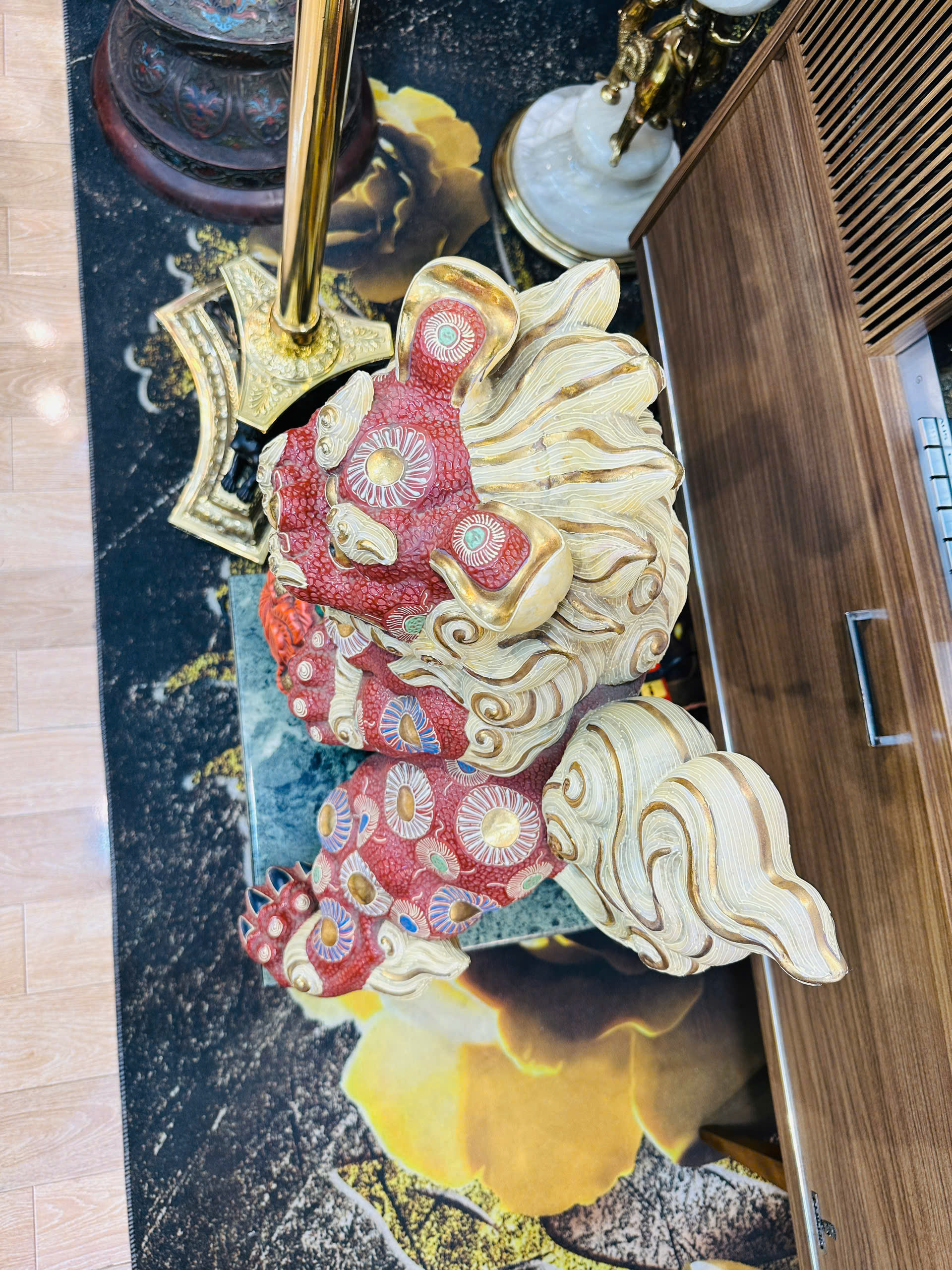 (ok G) Tượng Lân Nghệ Thuật Cổ