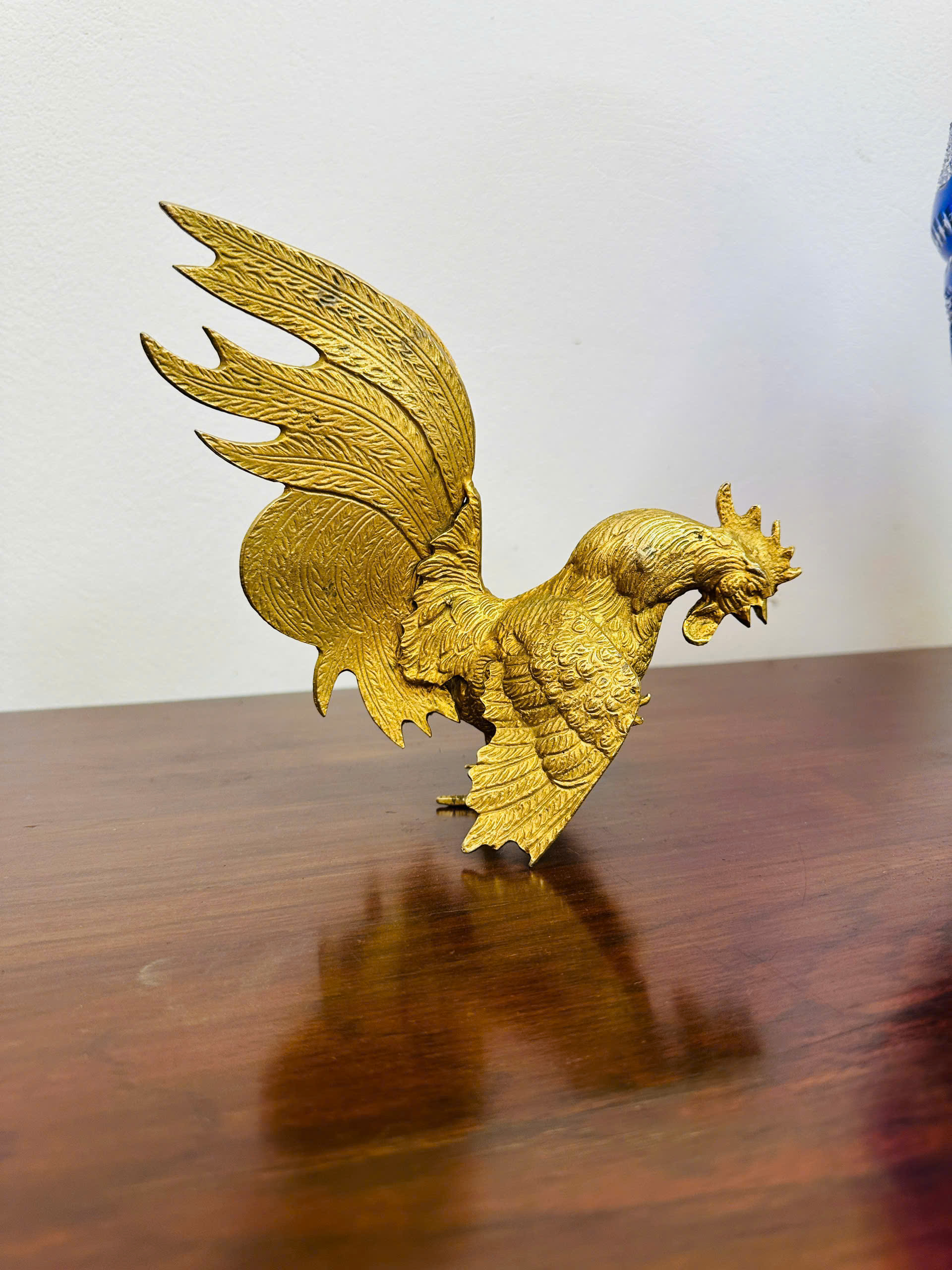 [PH0055] Cặp tượng gà chọi bằng đồng