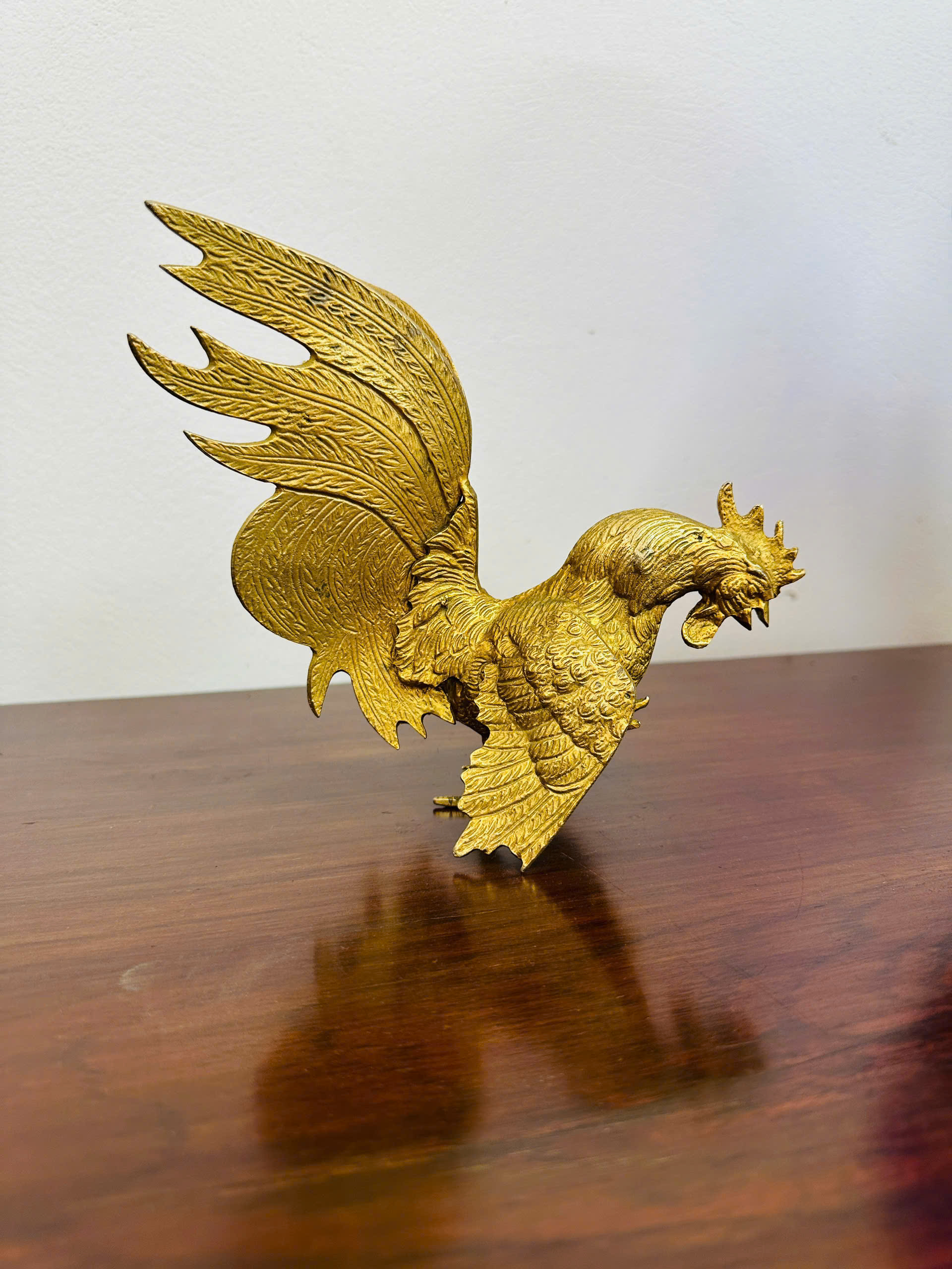 [PH0055] Cặp tượng gà chọi bằng đồng