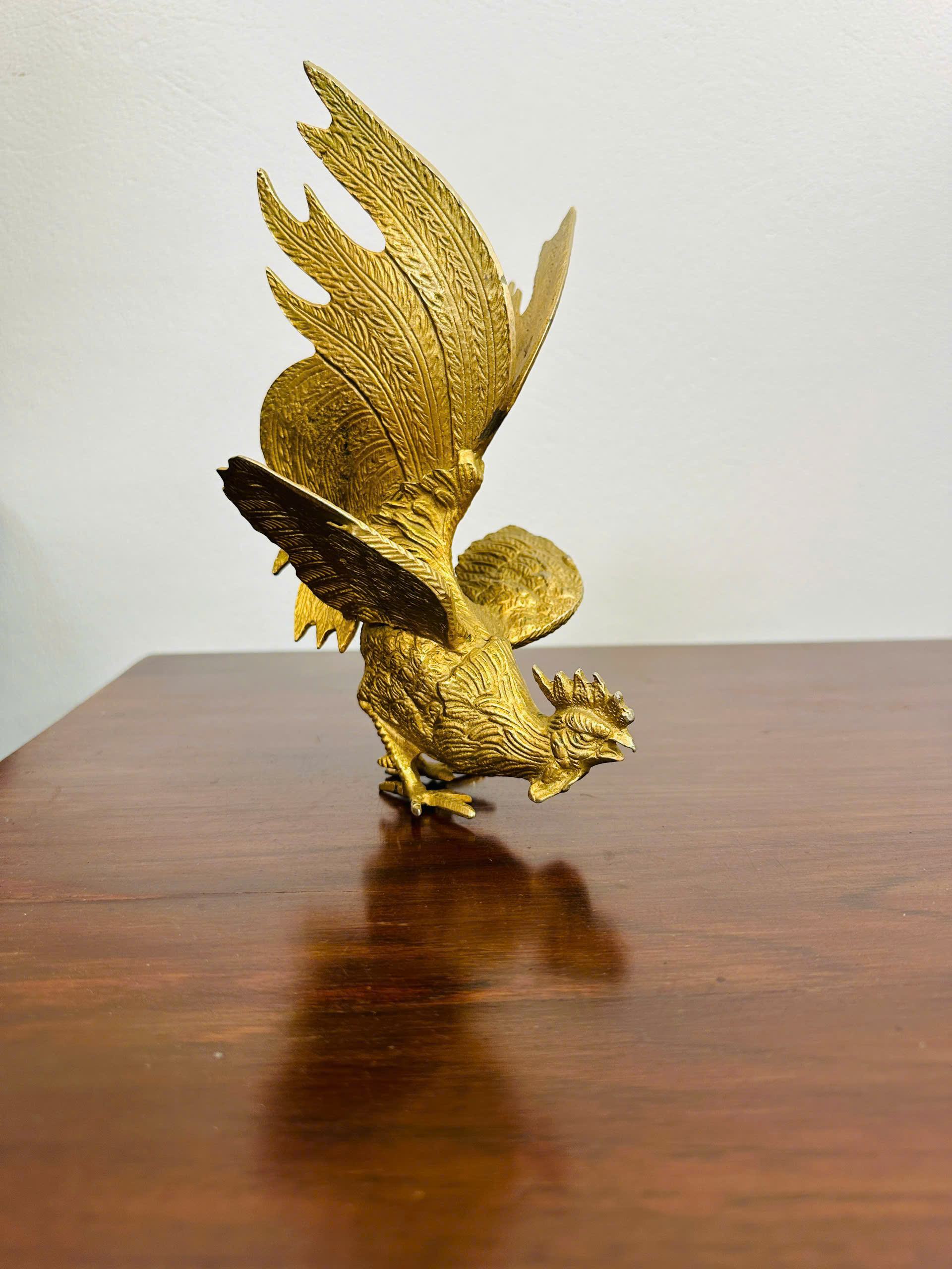 [PH0055] Cặp tượng gà chọi bằng đồng