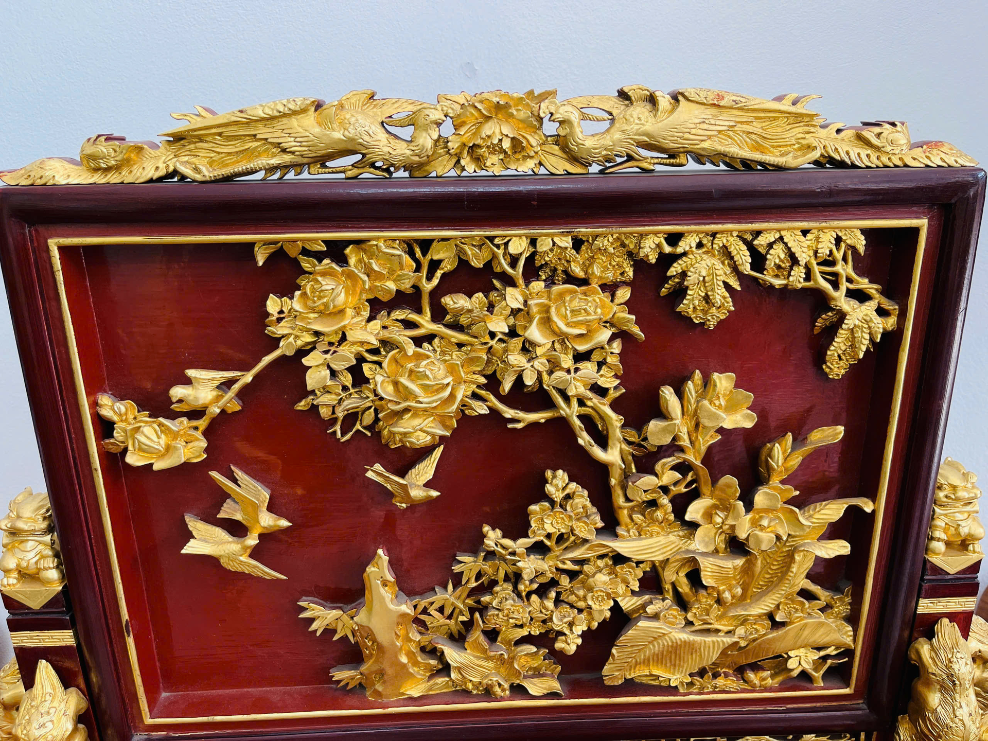 Bức Tranh Sơn Son Thếp Vàng hàng Chuẩn Cổ