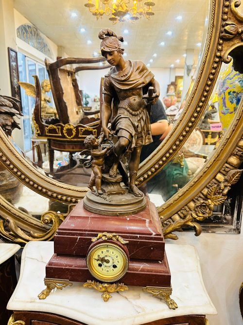 [PH0045] Đồng Hồ Đá Tượng Đồng Của Đức