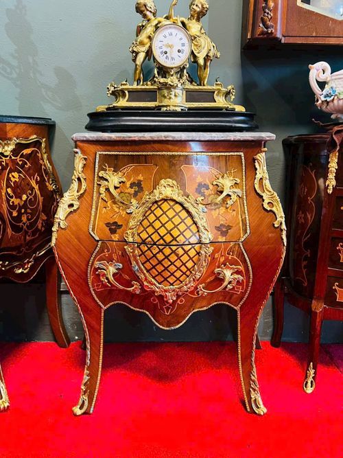 [TH1624] ĐÔN PHÁP LOUIS XV KHẢM VENEER