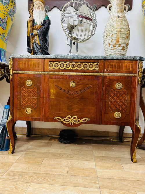 [PH0064]  Kệ Gỗ Mặt Đá Châu Âu