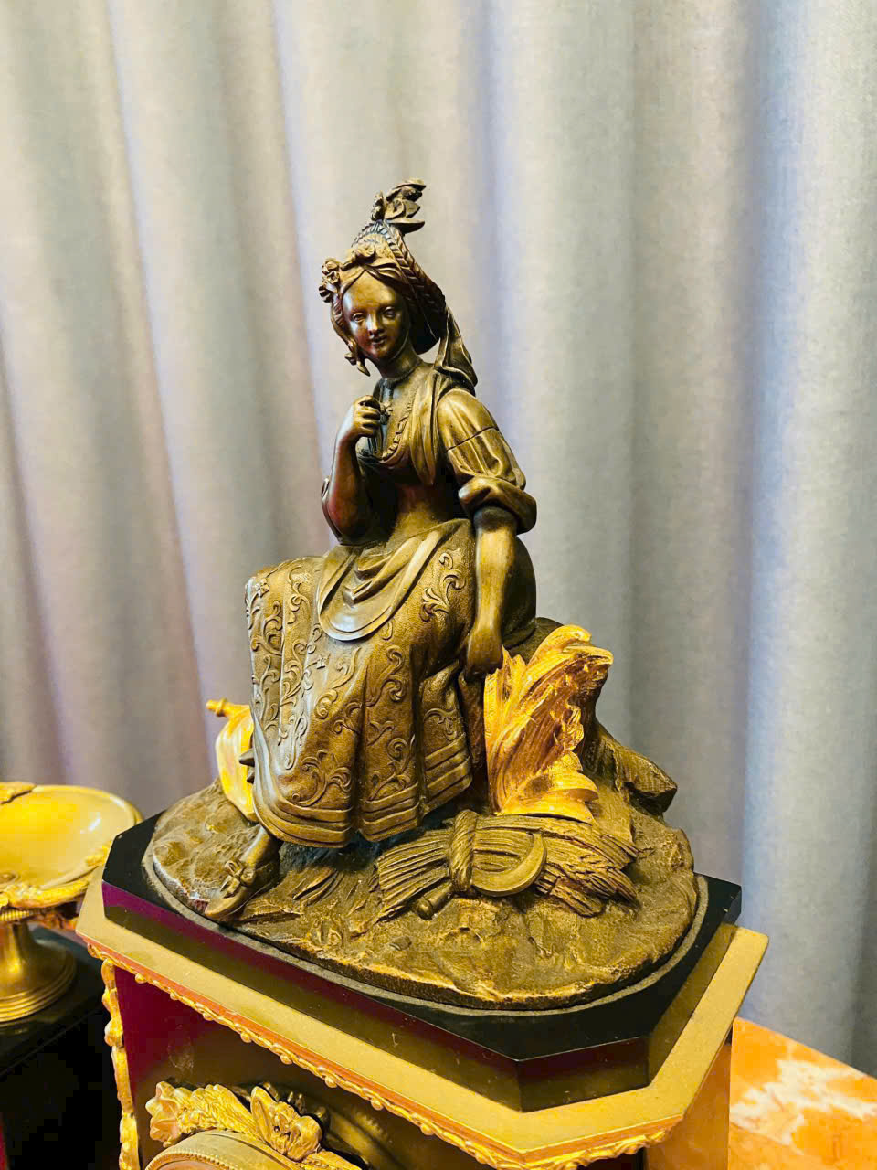 BỘ 3 ĐỒNG HỒ TƯỢNG PHÁP CỔ