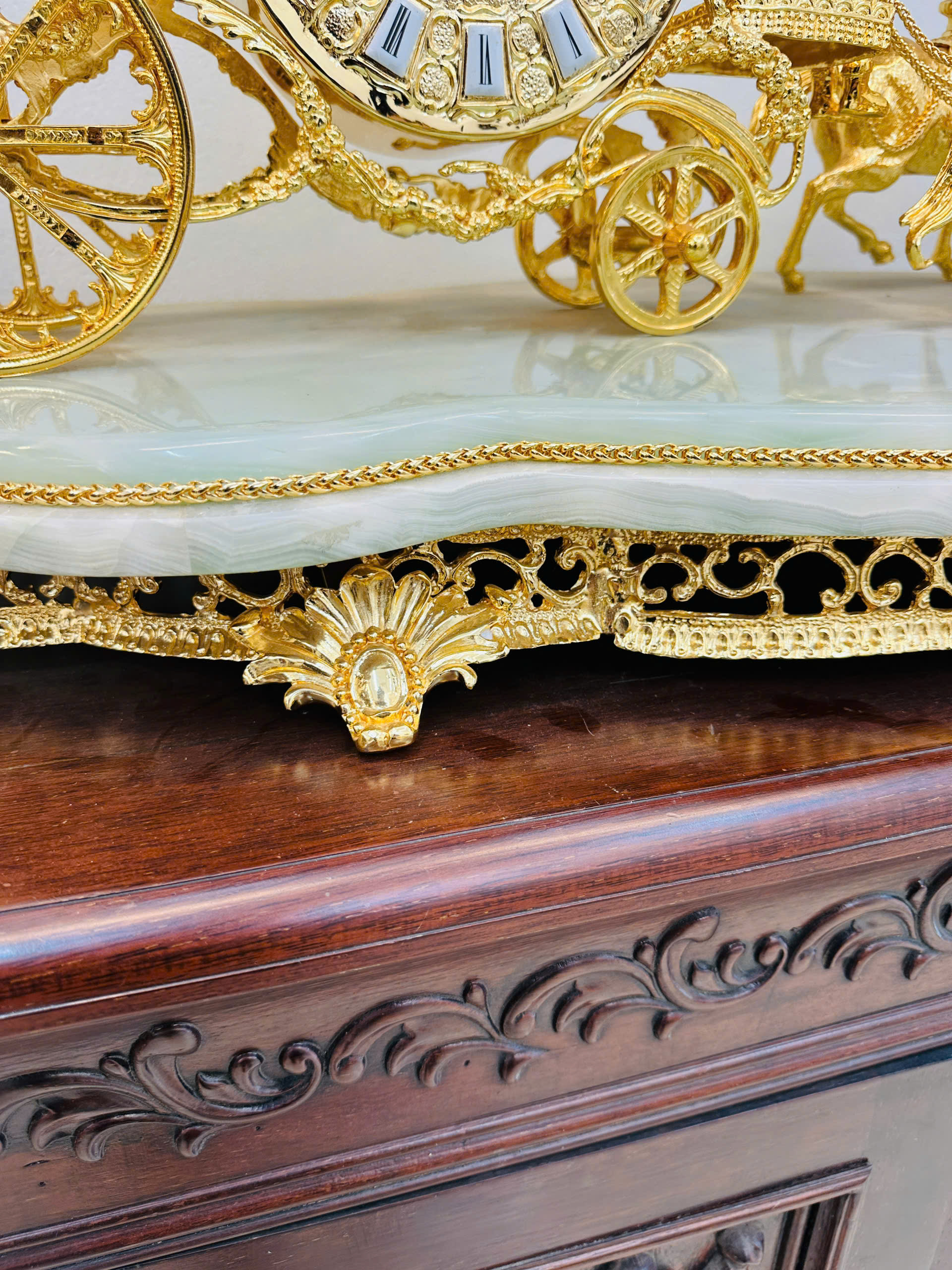 (ok G)Đồng hồ để bàn nghệ thuật phong cách tân cổ điển