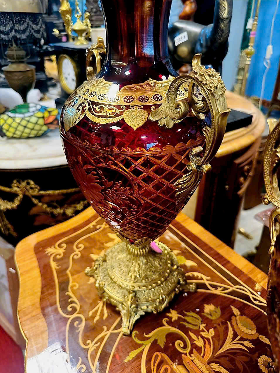 CẶP BÌNH PHA LÊ ĐỎ MÀI