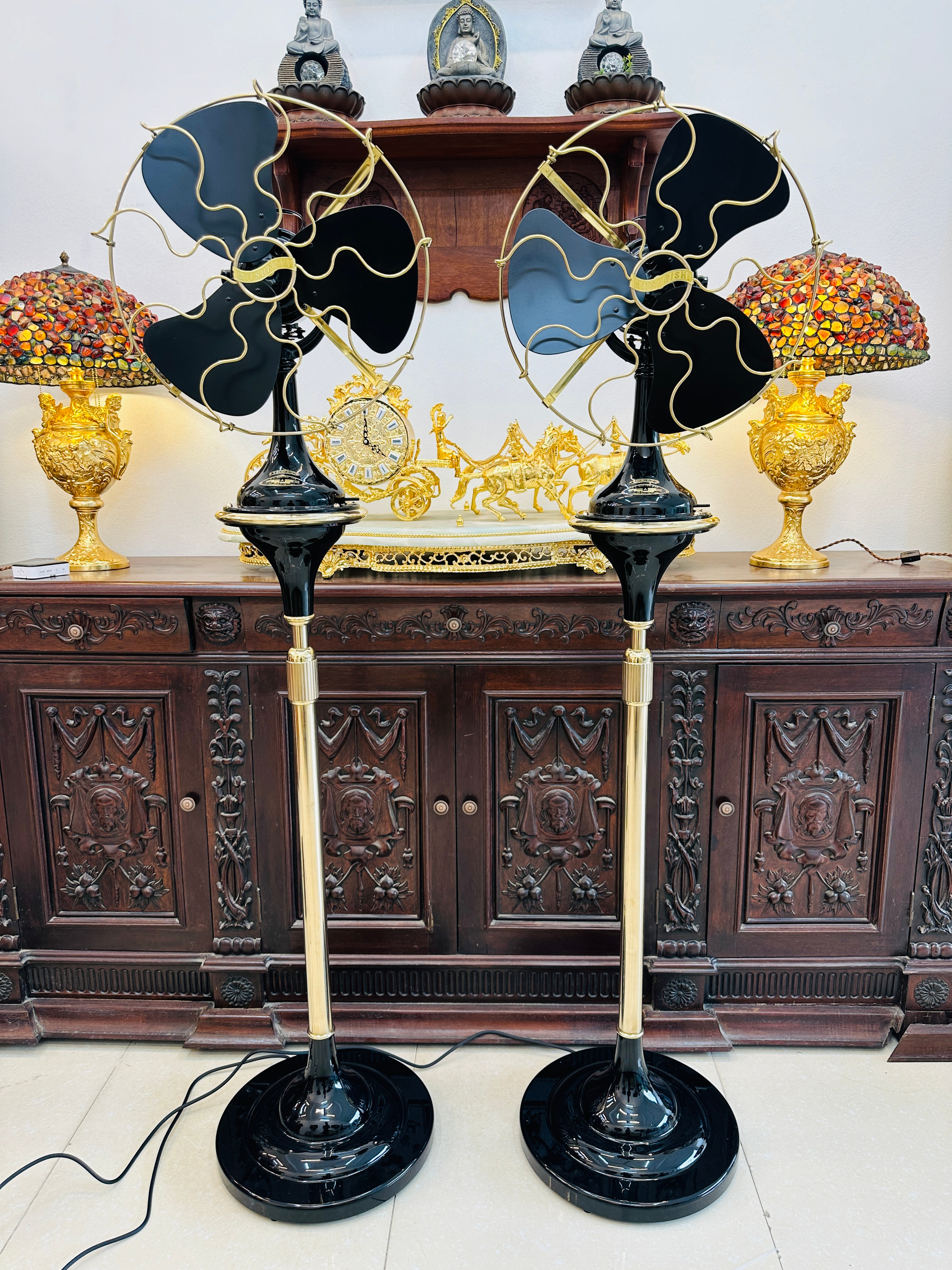 [A0006] Quạt Cây Mitsubishi Ngoáy Cháo Cánh 400