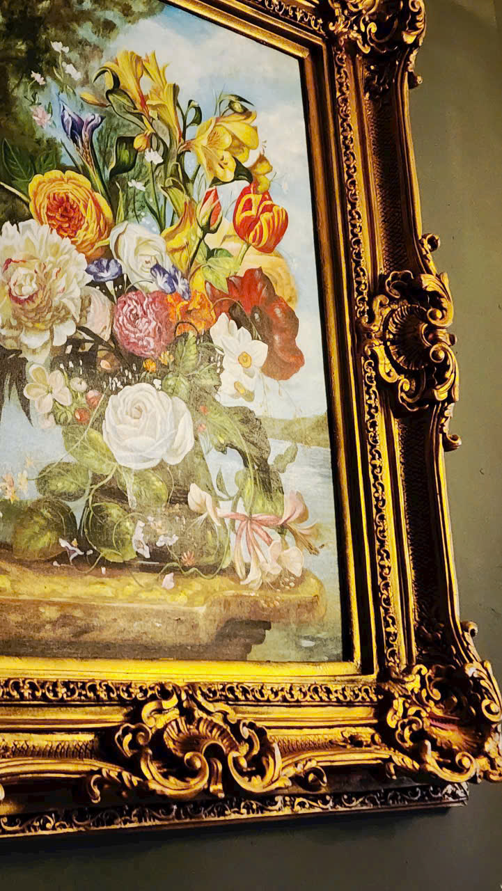 TRANH TĨNH VẬT TÂN CỔ ĐIỂN SƠN DẦU TRÊN TOAN