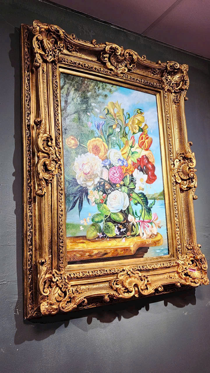 TRANH TĨNH VẬT TÂN CỔ ĐIỂN SƠN DẦU TRÊN TOAN