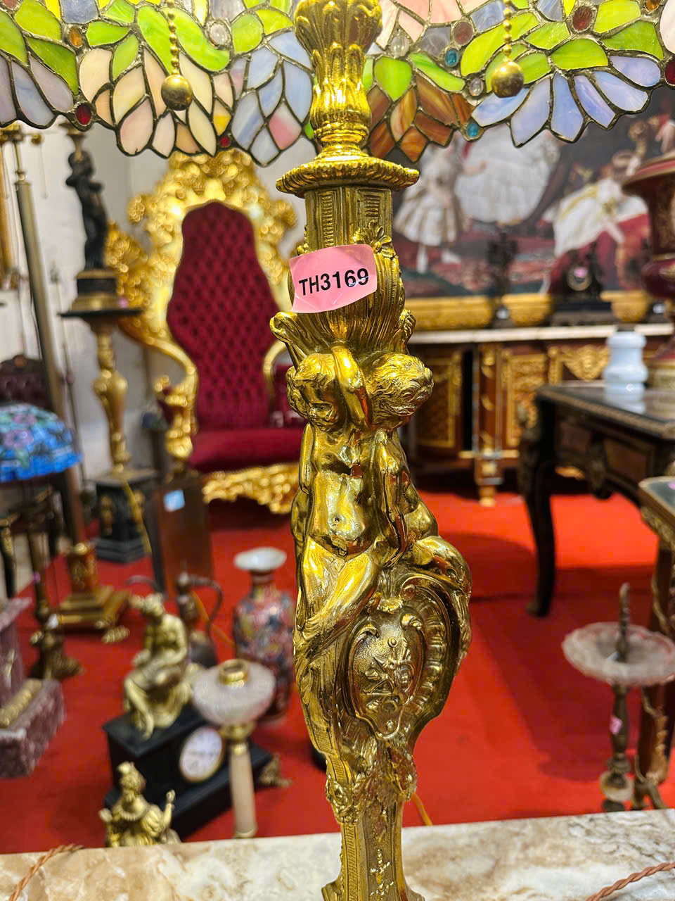 ĐÈN ĐỂ BÀN CỔ ĐIỂN CHÂU ÂU&nbsp;[TH3169]