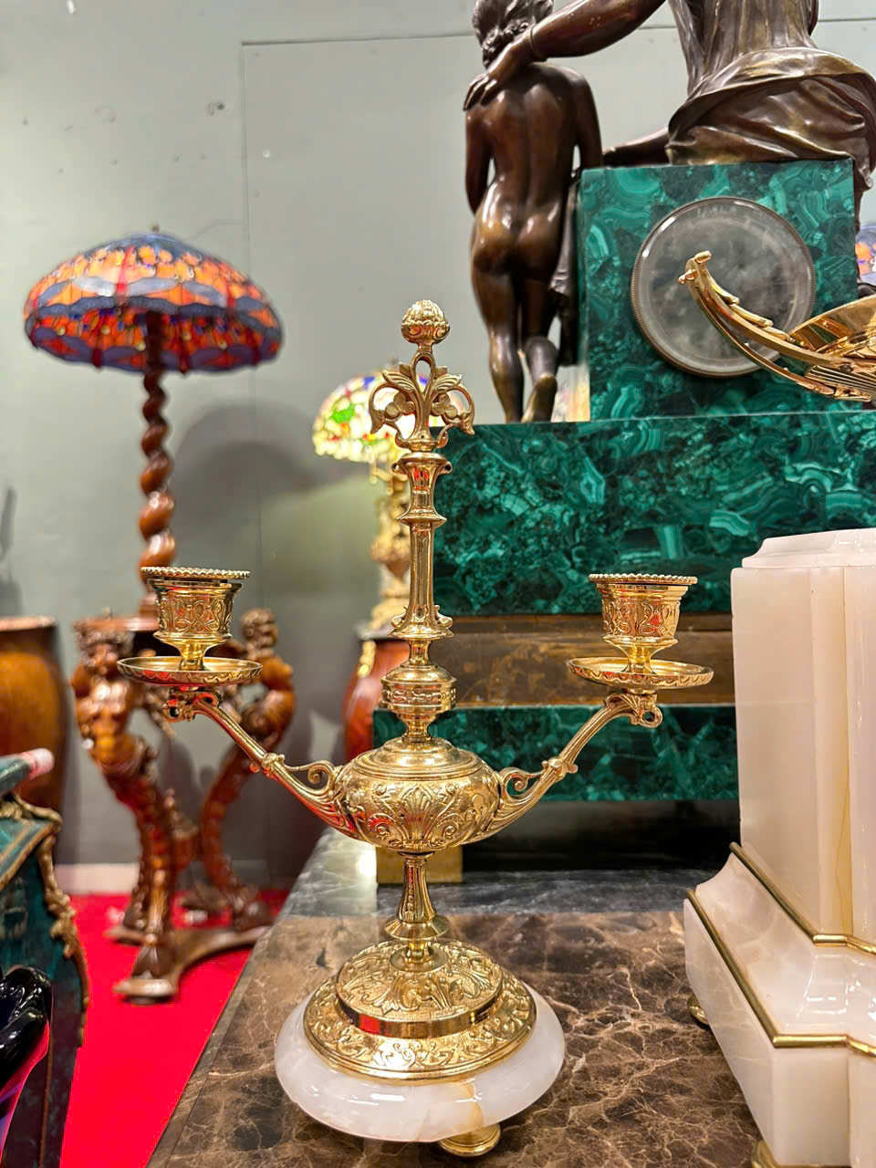 Set 3 Đồng Hồ Đá Cẩm Thạch Máy Japy Chuông Chén – Tuyệt Tác Trang Trí Cổ Điển Châu Âu&nbsp;