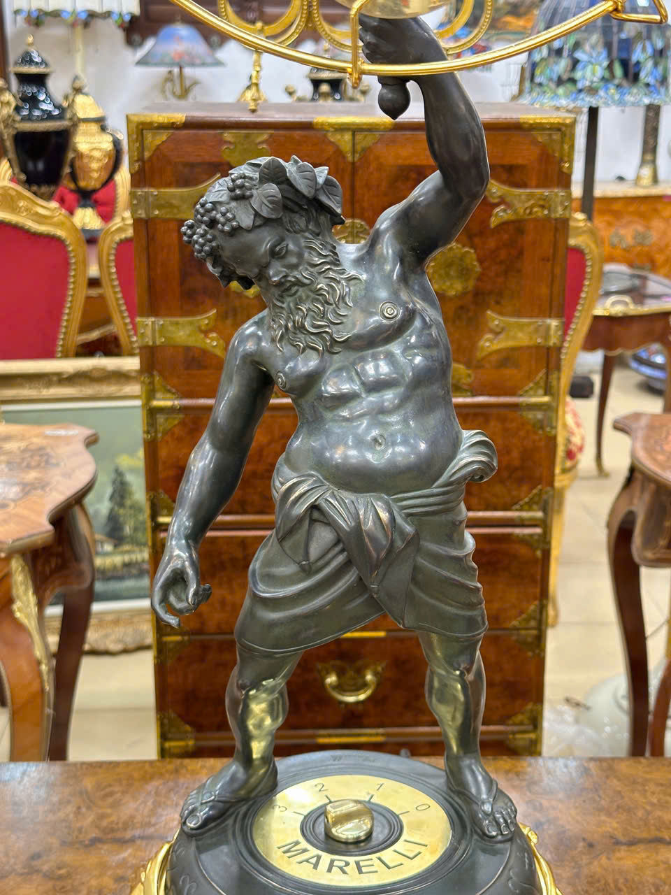 Quạt Tượng Marelli Cổ Zin Nguyên Bản – Tuyệt Tác Quạt Cổ Nghệ Thuật Châu Âu